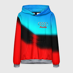 Толстовка-худи мужская AUDI sport brend color, цвет: 3D-меланж