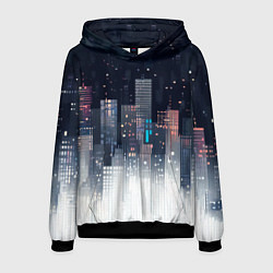 Толстовка-худи мужская Инверсия дня, цвет: 3D-черный