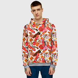 Толстовка-худи мужская Skate boarding, цвет: 3D-меланж — фото 2