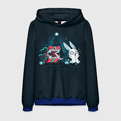 Толстовка-худи мужская Подарок - мимик, цвет: 3D-синий