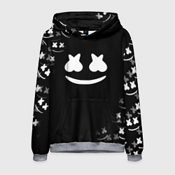 Толстовка-худи мужская Marshmello black collection, цвет: 3D-меланж