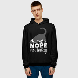 Толстовка-худи мужская Nope not today, цвет: 3D-черный — фото 2
