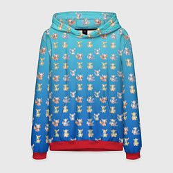 Толстовка-худи мужская Самый милый дракон, цвет: 3D-красный