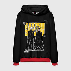 Толстовка-худи мужская Сильнейший дуэт - Магическая битва, цвет: 3D-красный