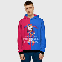 Толстовка-худи мужская Помни в ужасе The amazing digital circus, цвет: 3D-черный — фото 2