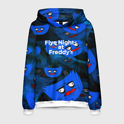 Толстовка-худи мужская Huggy Wuggy x Five Nights at Freddys, цвет: 3D-белый