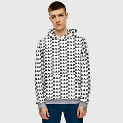 Толстовка-худи мужская BAP kpop steel pattern, цвет: 3D-меланж — фото 2