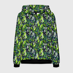 Толстовка-худи мужская Three, цвет: 3D-черный