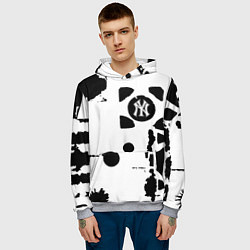 Толстовка-худи мужская New York yankees - baseball team pattern, цвет: 3D-меланж — фото 2