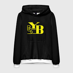Толстовка-худи мужская Young Boys fc club, цвет: 3D-белый