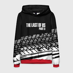 Толстовка-худи мужская The Last of Us краски асфальт, цвет: 3D-красный