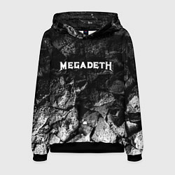 Толстовка-худи мужская Megadeth black graphite, цвет: 3D-черный