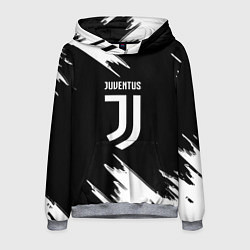 Толстовка-худи мужская Juventus краски текстура, цвет: 3D-меланж