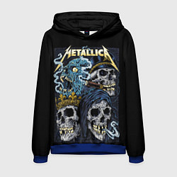Толстовка-худи мужская Metallica - skulls, цвет: 3D-синий