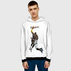 Толстовка-худи мужская Goat 23 - LeBron James, цвет: 3D-черный — фото 2
