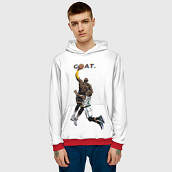 Толстовка-худи мужская Goat 23 - LeBron James, цвет: 3D-красный — фото 2