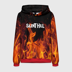 Толстовка-худи мужская Silent hill огонь, цвет: 3D-красный