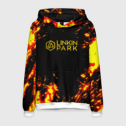 Толстовка-худи мужская Linkin park огненный стиль, цвет: 3D-белый