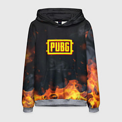 Толстовка-худи мужская Pubg fire abstraction, цвет: 3D-меланж