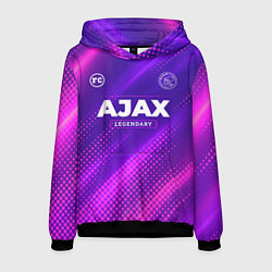 Толстовка-худи мужская Ajax legendary sport grunge, цвет: 3D-черный