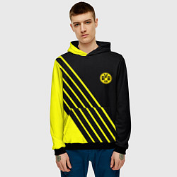 Толстовка-худи мужская Borussia sport line uniform, цвет: 3D-черный — фото 2