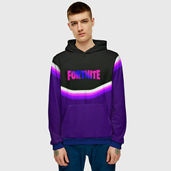 Толстовка-худи мужская Fortnite epic abstraction, цвет: 3D-синий — фото 2