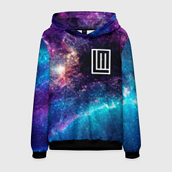 Толстовка-худи мужская Lindemann space rock, цвет: 3D-черный