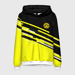 Толстовка-худи мужская Borussia текстура спорт, цвет: 3D-белый