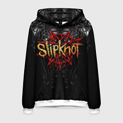 Толстовка-худи мужская Slipknot band, цвет: 3D-белый