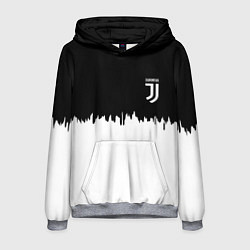 Мужская толстовка Juventus белый огонь текстура