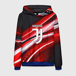 Толстовка-худи мужская Juventus geometry sport line, цвет: 3D-синий