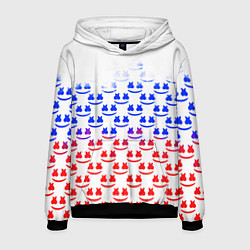 Толстовка-худи мужская Marshmello russia color, цвет: 3D-черный