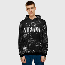 Толстовка-худи мужская Nirvana black ice, цвет: 3D-черный — фото 2