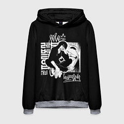 Толстовка-худи мужская Solo leveling Street style, цвет: 3D-меланж