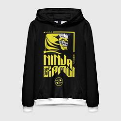 Толстовка-худи мужская Ninja kamui clan logo, цвет: 3D-белый