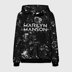 Толстовка-худи мужская Marilyn Manson black ice, цвет: 3D-черный
