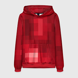 Мужская толстовка Red cubes abstraction