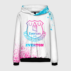 Толстовка-худи мужская Everton neon gradient style, цвет: 3D-черный