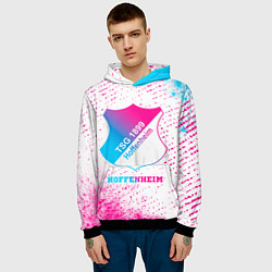 Толстовка-худи мужская Hoffenheim neon gradient style, цвет: 3D-черный — фото 2