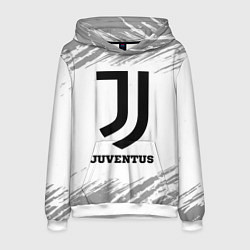 Толстовка-худи мужская Juventus sport на светлом фоне, цвет: 3D-белый