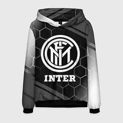 Толстовка-худи мужская Inter sport на темном фоне, цвет: 3D-черный