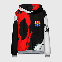 Толстовка-худи мужская Barcelona fc краски спорт, цвет: 3D-меланж