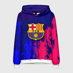 Толстовка-худи мужская Barcelona fc club gradient, цвет: 3D-белый