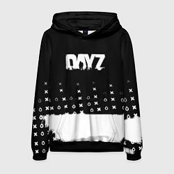 Толстовка-худи мужская Dayz game pattern logo, цвет: 3D-черный