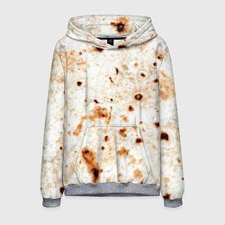 Толстовка-худи мужская Текстура светлого лаваша, цвет: 3D-меланж