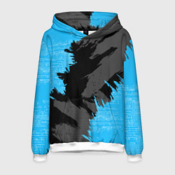 Толстовка-худи мужская Extreme blue, цвет: 3D-белый