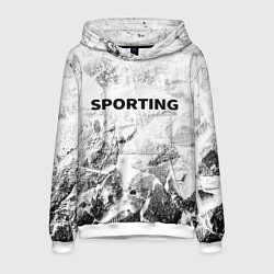 Толстовка-худи мужская Sporting white graphite, цвет: 3D-белый