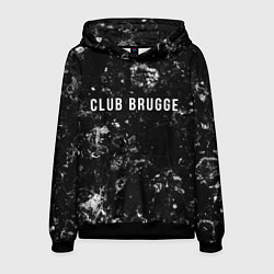Толстовка-худи мужская Club Brugge black ice, цвет: 3D-черный