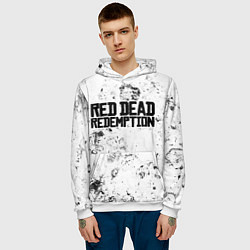 Толстовка-худи мужская Red Dead Redemption dirty ice, цвет: 3D-белый — фото 2