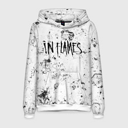 Толстовка-худи мужская In Flames dirty ice, цвет: 3D-белый